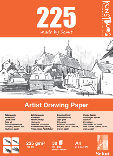 Schut Schut Artist Tekenpapier A4 225gr 30 vel