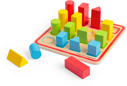 BigJigs houten vormpuzzel educatief speelgoed FSC hout