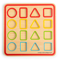 BigJigs houten vormpuzzel educatief speelgoed FSC hout-3