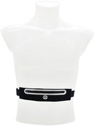 Six Peaks Reflective Running Expandable Waist Belt - Black -