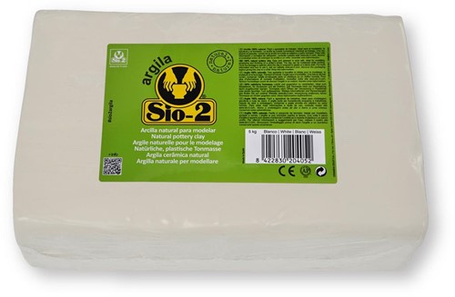 SIO-2 SIO-2 Natuurlijke Klei 5kg Wit