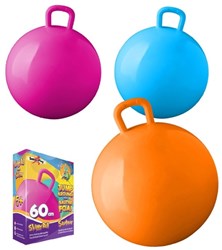 Planet Happy skippybal - roze - 60 cm - buitenspeelgoed - springbal kinderen