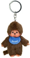 Monchhichi pluche sleutelhanger - bruin - 10 cm - assorti - Sekiguchi-3