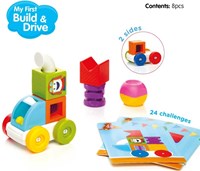 SmartMax magnetisch bouwspeelgoed My First Build & Drive voertuigen set-3