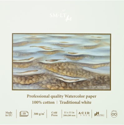 SMLT SMLT Aquarelblok Professional 28x28 cm 300gr 10 vel