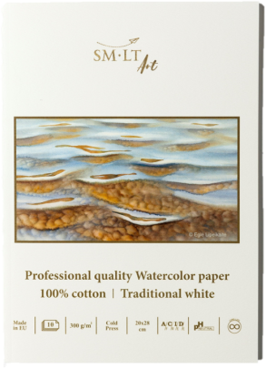 SMLT SMLT Aquarelblok Professional Gestikt A4 300gr 10 vel