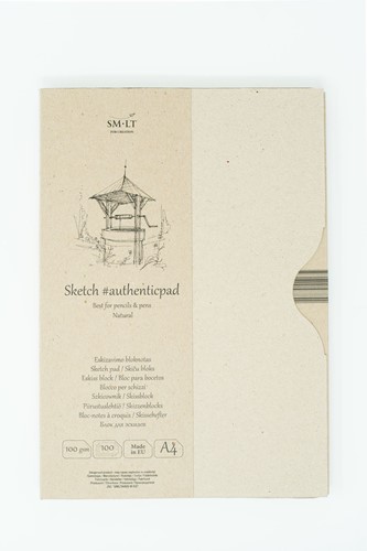 SMLT SMLT Papierblok A5 80gr 100 vel Natuurlijk Bruin