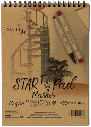 SMLT SMLT Ringband Startersblok Marker A5 70gr 20 vel