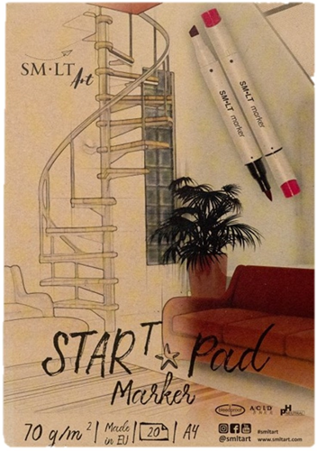 SMLT SMLT Startersblok Marker A4 70gr 20 vel