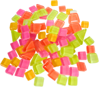 Colourful Mosaics mozaïek speelgoed Soft Glas Glow in the Dark 100 gr