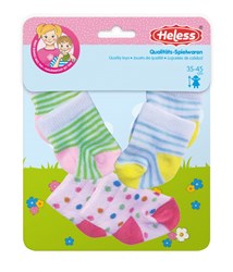 Heless poppen sokken set - kleurrijke sokken voor poppen 28-35cm