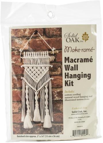 Solid Oak Solid Oak Macramé Kit Kwasten en Spiralen 13x36 cm
