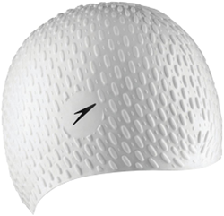 Speedo badmuts Bubble Cap wit - siliconen zwemaccessoire volwassenen