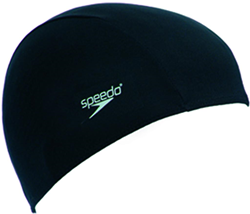Speedo badmuts polyester zwart - zwemaccessoire voor volwassenen
