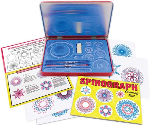 Spirograph speelgoed retro tin set - creatieve tekenset voor kinderen-2