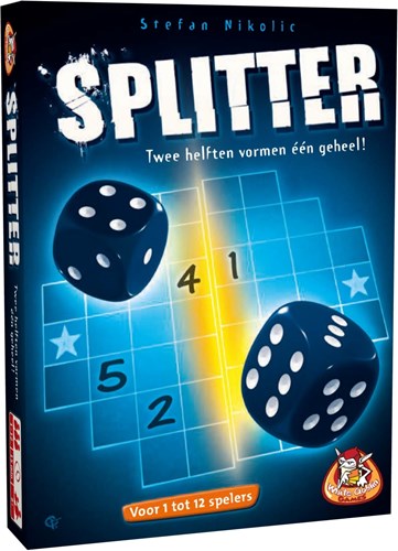 White Goblin Games Splitter dobbelspel strategisch spel blauw