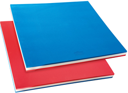 SwimTech zwemvlot foam vierkant 96,5x95,5x6cm blauw rood