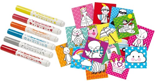 Ses stempelstiften - creatieve knutselset voor kinderen-3