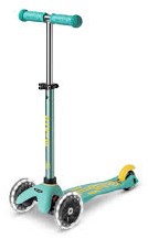 Micro kinderstep Deluxe ECO LED mint - duurzame driewieler step