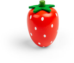 BigJigs houten speelgoed aardbei - educatief rollenspel fruit