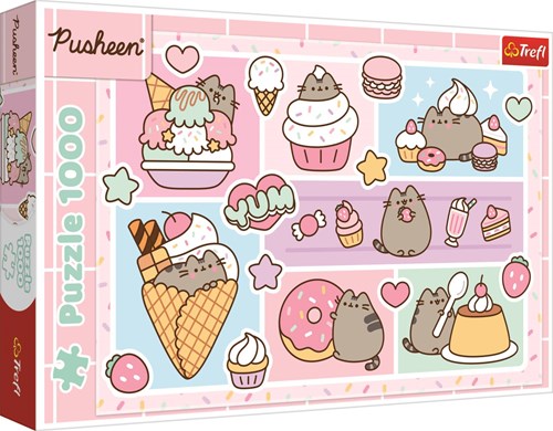 Trefl puzzel Sweet Pusheen - 1000 stukjes karton educatief-2