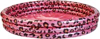 Swim Essentials kinderzwembad panterprint roze goud 150 cm opblaasbaar