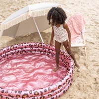 Swim Essentials kinderzwembad panterprint roze goud 150 cm opblaasbaar-3