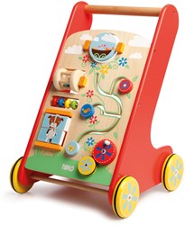 Tidlo - Houten Activiteiten Loopwagen voor peuters en baby's