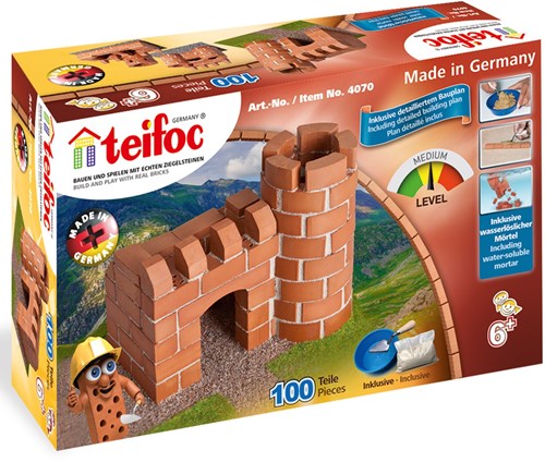 Teifoc Bouwdoos - klein kasteel - 100 onderdelen