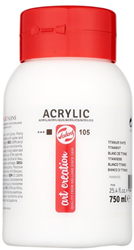 Talens acrylverf Titaanwit 750 ml - professionele schilderverf
