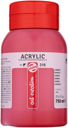 Talens Art Creation TAC Acrylverf 318 Karmijn 750 ml