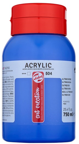 Royal Talens TAC Acrylverf 504 Ultramarijn 750 ml