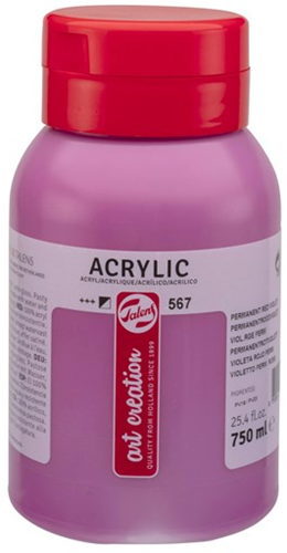 Royal Talens TAC Acrylverf 567 Permanentroodviolet 750 ml