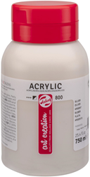 Talens Art Creation TAC Acrylverf 800 Zilver 750 ml