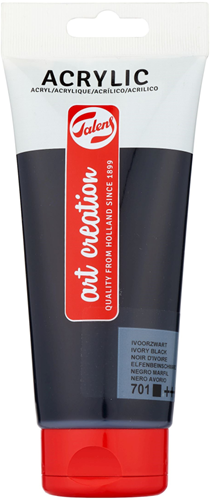 Royal Talens TAC Acrylverf Ivoorzwart 200 ml