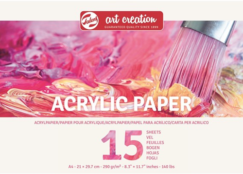Talens TAC Acrylverf Papier A4 290gr 15 vel