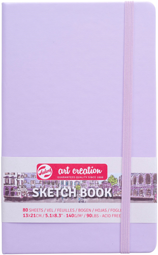Talens TAC Schetsboek 13x21 cm 140 gr 80 vel Pastel Violet