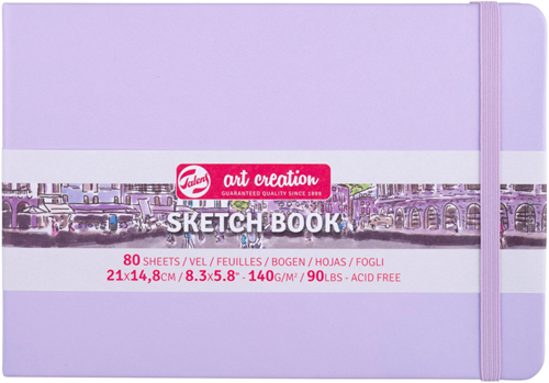 Royal Talens TAC Schetsboek 21x15 cm 140gr 80 vel Pastel Violet