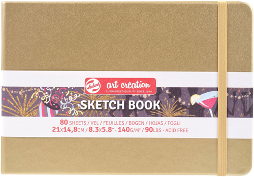 Royal Talens TAC Schetsboek 21x15 cm 140gr 80 vel Witgoud