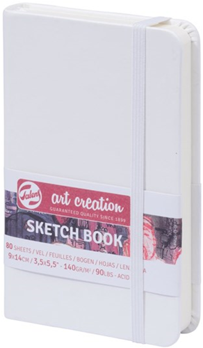 Royal Talens TAC Schetsboek 9x14 cm 140gr 80 vel Wit