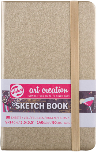 Royal Talens TAC Schetsboek 9x14 cm 140gr 80 vel Witgoud