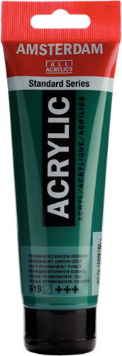 Royal Talens Talens Amsterdam acrylverf 120 ml 619 - Permanentgroen Donker