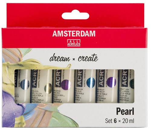 Royal Talens Talens Amsterdam Acrylverf Parelmoer Set 6x20 ml