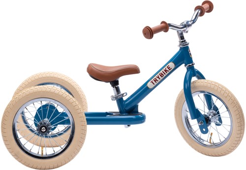 Trybike loopfiets 2 in 1 Steel - vintage blauw