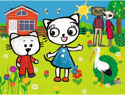 Trefl puzzel The Adventures of Kitty Feline - 30 stukjes kinderpuzzel