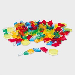 TickiT transparante blokkenset - holle geometrische vormen speelgoed