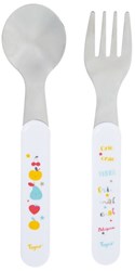 Tigex - Feeding - Cutlery Spoon & Fork - Stainless Steel - 12M+