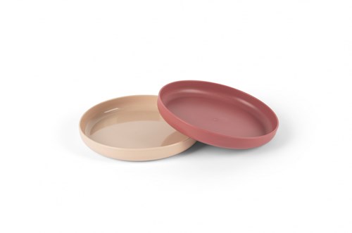 Dantoy baby servies set - bordenset zand rood - duurzaam speelgoed