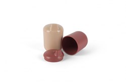 Dantoy drinkbekers baby servies zand rood 4-delig biobased