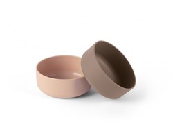 Dantoy kommenset baby servies BIOplastic zand mokka 2-delig